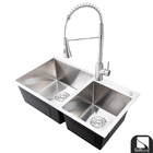 Cuba Pia Cozinha Escovada Inox Com Torneira Monocomando 1 Saí