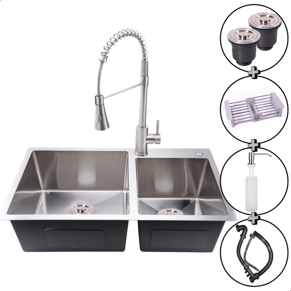 Cuba Pia Cozinha Escovada Inox Com Torneira Monocomando 1 Saí