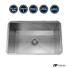 Cuba Pia Cozinha Gourmet Aço Inox 304 Retangular Acabamento E