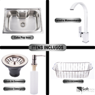 Cuba Pia Cozinha Gourmet Aço Inox 60x40 C/ Torneira Cromada