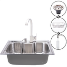 Cuba Pia Cozinha Gourmet Aço Inox 60x40 C/ Torneira Cromada