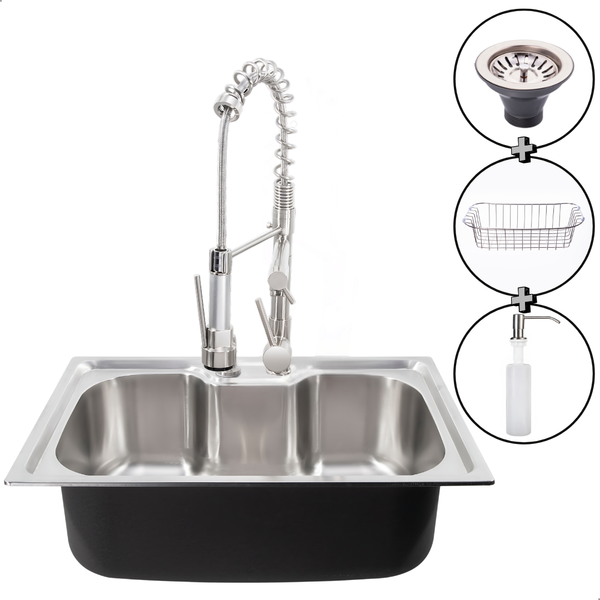 Cuba Pia Cozinha Gourmet Aço Inox 60x40 Com Torneira Monocoma