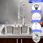 Cuba Pia Cozinha Gourmet Aço Inox 60x40 Com Torneira Monocoma