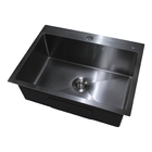 Cuba Pia Cozinha Gourmet Aco Inox Preta Quadrada +disp 500ml