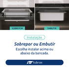 Cuba Pia Cozinha Gourmet Luxo Inox 304 Com Acessórios Tubrax