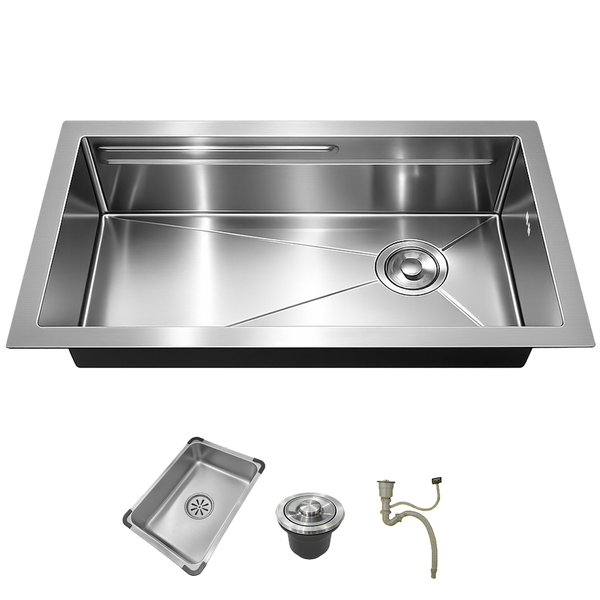 Cuba Pia Cozinha Gourmet Premium 78x43 Inox 304 Escovado Brin