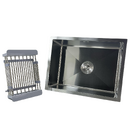 Cuba Pia Cozinha Gourmet Quadrada Inox Escovado 50x40cm - 504