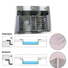 Cuba Pia Cozinha Gourmet Quadrada Inox Escovado 50x40cm - Sob