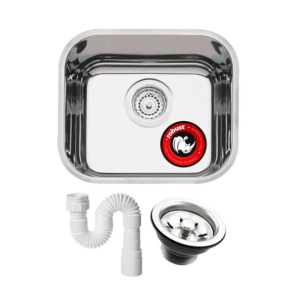 Cuba Pia Cozinha N 0 Inox 430 Robust 0,6 40x34x17