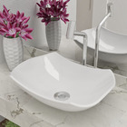 Cuba Pia De Apoio Abaulada 44x31 Com Torneira Bica Alta E Vál