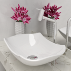 Cuba Pia De Apoio Abaulada 44x31 Com Torneira Bica Alta E Vál