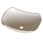 Cuba Pia De Apoio Bege Abaulada 44x31 Pérola Para Banheiro La