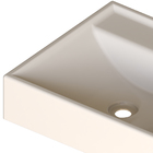 Cuba Pia De Apoio Bege Quadrada 40x37 Berilo Para Banheiro La