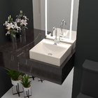 Cuba Pia De Apoio Bege Quadrada 40x37 Berilo Para Banheiro La