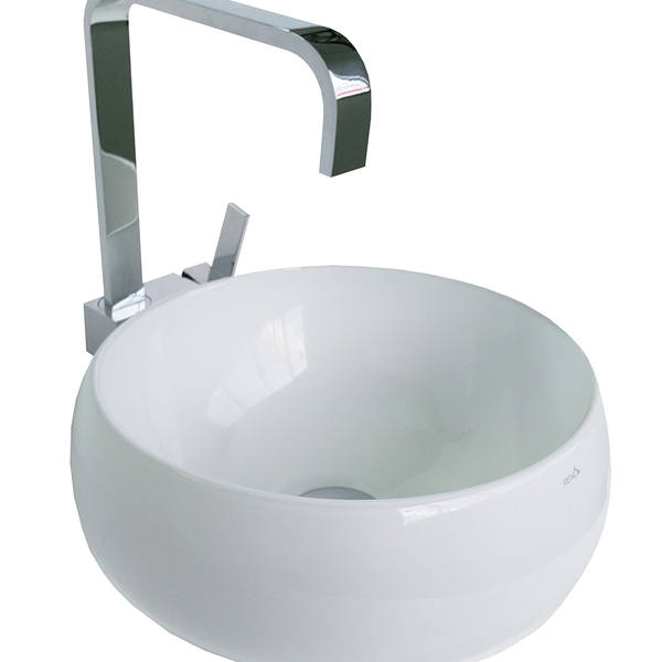 Cuba Pia De Apoio Branca Em Cerâmica - Reno Rc 400