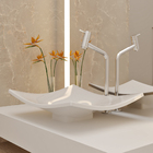 Cuba Pia De Apoio Branca Folha 43x36 Turquesa Para Banheiro L