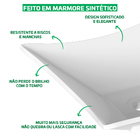 Cuba Pia De Apoio Branca Quadrada 29x29 Ambar Para Banheiro L