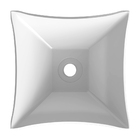 Cuba Pia De Apoio Branca Quadrada 29x29 Ambar Para Banheiro L