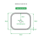 Cuba Pia De Apoio Em Cimento Para Banheiro  - Reno Rc 50.