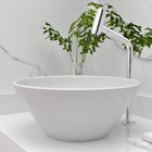 Cuba Pia De Apoio Em Louça Redonda 36cm Para Banheiro e Lavab