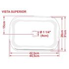 Cuba Pia De Apoio Para Banheiro Abaulada Luxo 42 C08 Branco