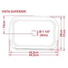 Cuba Pia De Apoio Para Banheiro Abaulada Luxo 42 C08 Preto