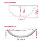 Cuba Pia De Apoio Para Banheiro Abaulada Luxo 42 C08 Preto