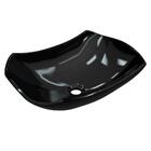 Cuba Pia De Apoio Para Banheiro Abaulada Luxo 42 C08 Preto