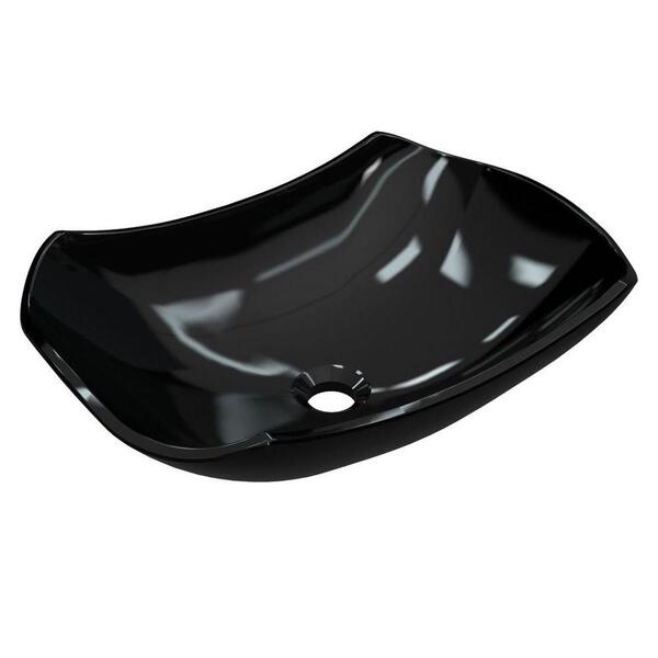 Cuba Pia De Apoio Para Banheiro Abaulada Luxo 42 C08 Preto