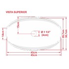 Cuba Pia De Apoio Para Banheiro Canoa Luxo 45 C08 Rosa - Mpoz