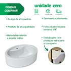 Cuba Pia de Apoio para Banheiro Oval 44cm Jade Beltempo