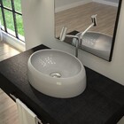 Cuba Pia De Apoio Para Banheiro Oval Capri Ov39w C08 Cinza -