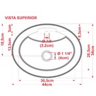 Cuba Pia De Apoio Para Banheiro Oval Ox 43 C08 Rosa - Mpozena