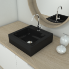 Cuba Pia De Apoio Para Banheiro Quadrada Bia Preto