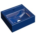 Cuba Pia De Apoio Para Banheiro Quadrada Kuad 32 C08 Azul Esc