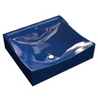 Cuba Pia De Apoio Para Banheiro Quadrada Lunna Q44 Azul Escur