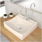 Cuba Pia De Apoio Para Banheiro Quadrada Lunna Q44 Bege C08