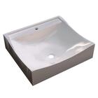 Cuba Pia De Apoio Para Banheiro Quadrada Lunna Q44 Bege C08