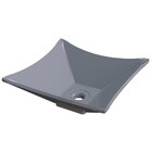 Cuba Pia De Apoio Para Banheiro Quadrada Luxo 30 C08 Cinza -