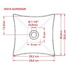 Cuba Pia De Apoio Para Banheiro Quadrada Luxo 30 C08 Verde Ac