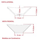 Cuba Pia De Apoio Para Banheiro Quadrada Luxo 30 C08 Verde Ac