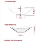 Cuba Pia De Apoio Para Banheiro Quadrada Luxo 34 C08 Preto -