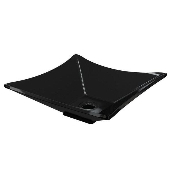 Cuba Pia De Apoio Para Banheiro Quadrada Luxo 34 C08 Preto -