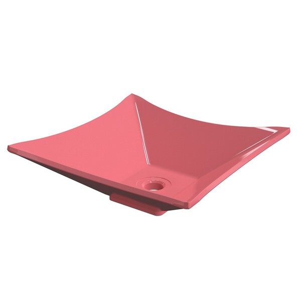 Cuba Pia De Apoio Para Banheiro Quadrada Luxo 34 C08 Rosa - M