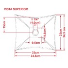 Cuba Pia De Apoio Para Banheiro Quadrada Luxo 34 C08 Vermelho
