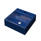 Cuba Pia De Apoio Para Banheiro Quadrada Q355w Azul Escuro C0