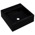 Cuba Pia De Apoio Para Banheiro Quadrada Q355w Preto C08