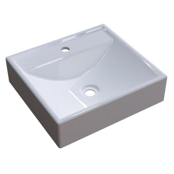 Cuba Pia De Apoio Para Banheiro Quadrada Ravena Q39 Branco C08