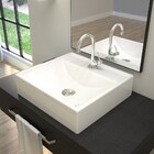 Cuba Pia De Apoio Para Banheiro Quadrada Ravena Q39 Branco C0