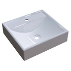 Cuba Pia De Apoio Para Banheiro Quadrada Ravena Q39 Branco C0